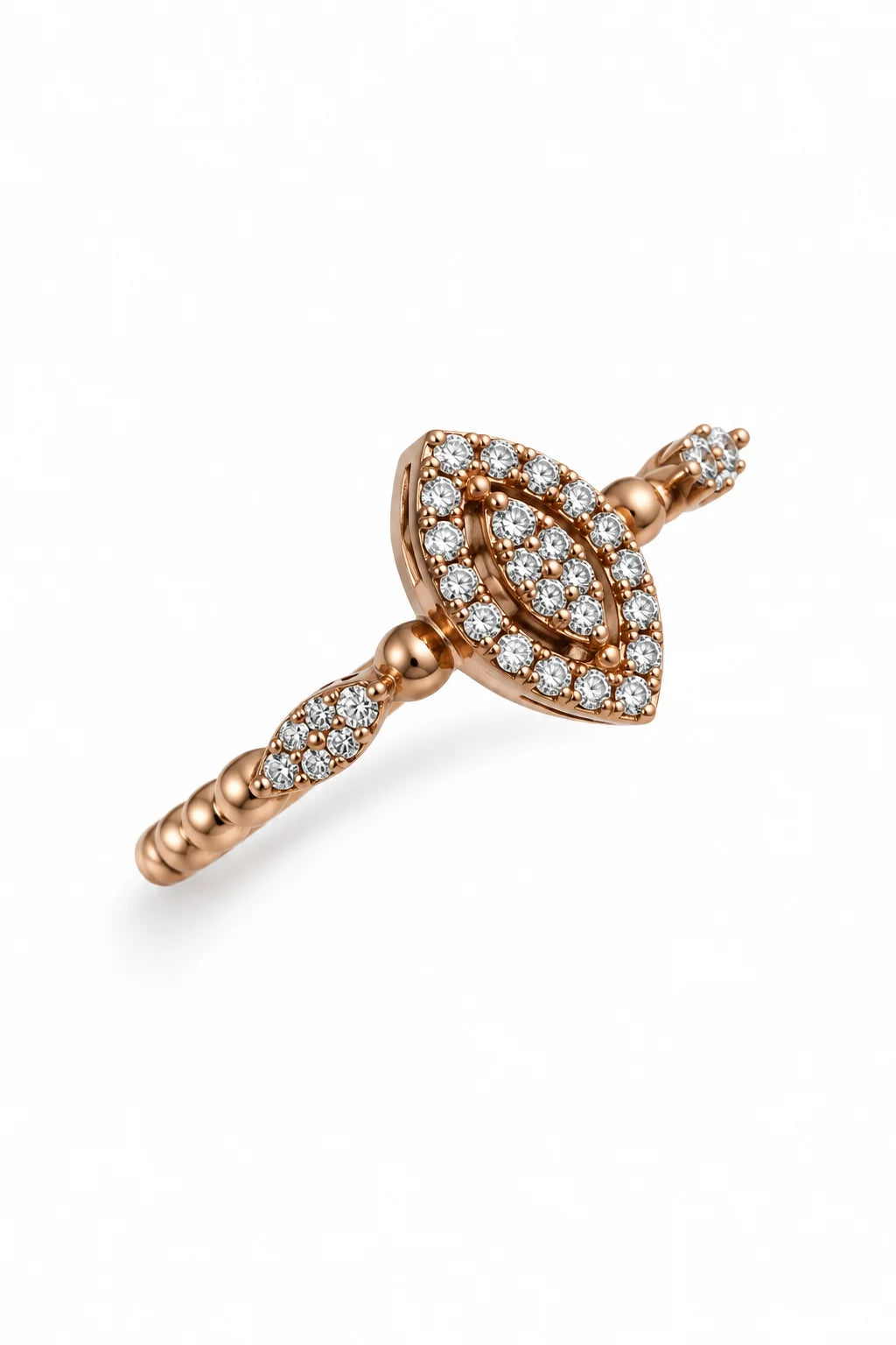 Yellow Gold Diamond Ring ORA-187 - view 1