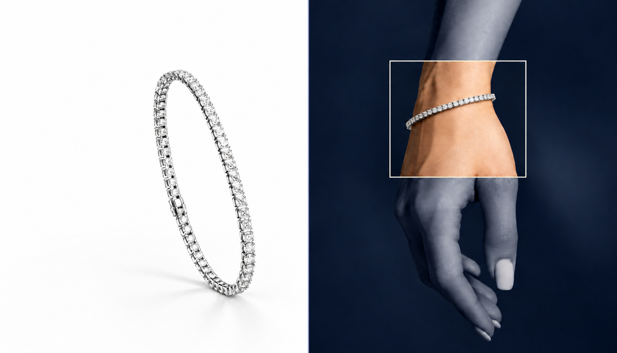 ORO CASA diamond tennis bracelet