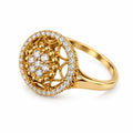 Yellow Gold Diamond Ring ORA-179 - view 1