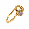 Yellow Gold Diamond Ring ORA-184 - view 1