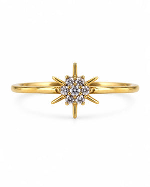 Yellow Gold Diamond Ring ORA-186 - view 2